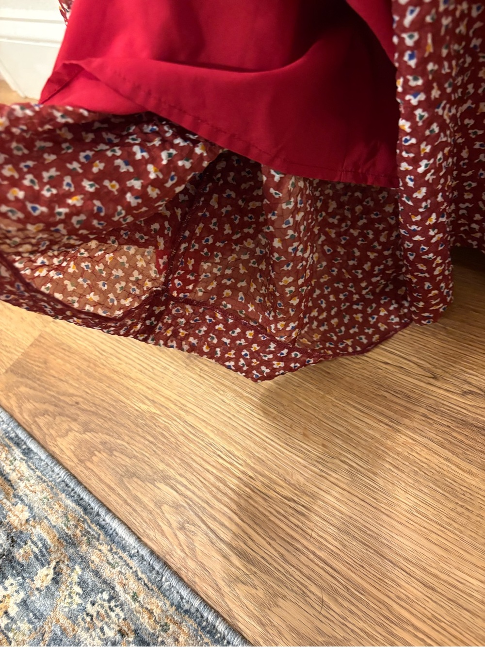 Madewell Wrap-Around Maxi Dress in Ditsy Flowers - Picture 9 of 9